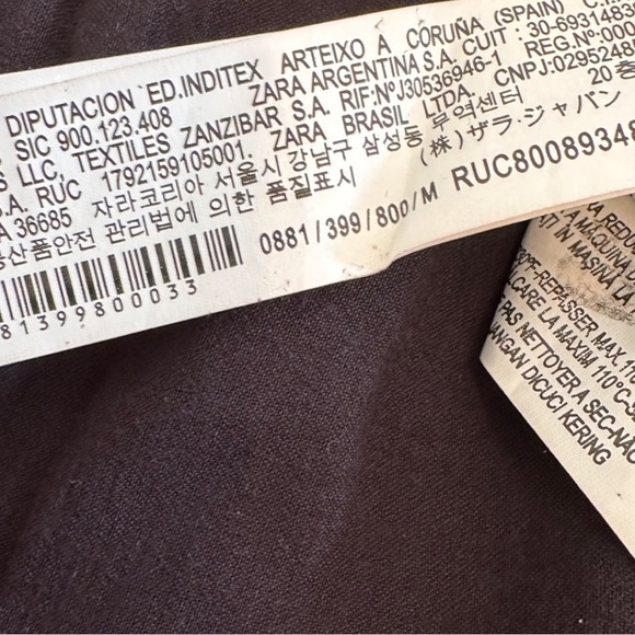 Zara long sleeve semi sheer smocked blouse black medium - Picture 8 of 8